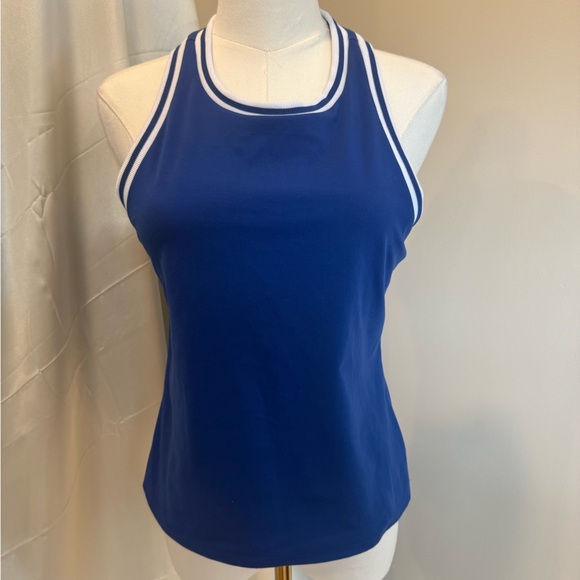 Glyder Tops - Blue Racerback workout Tank Top